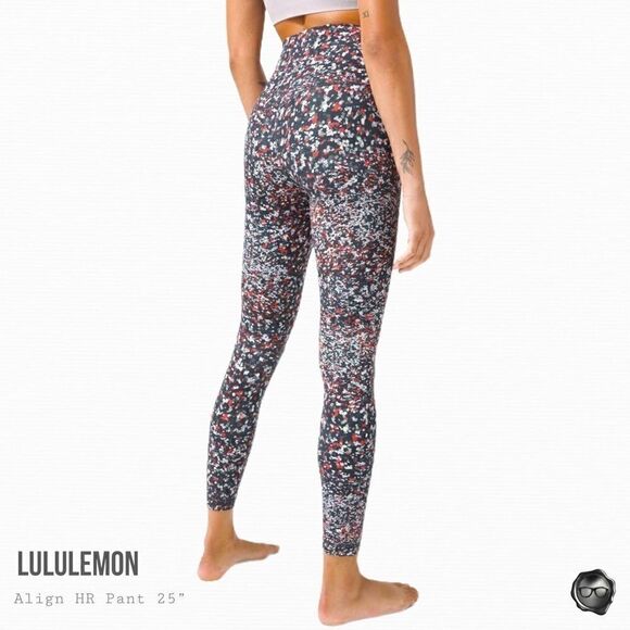 LULULEMON ALIGN HIGH-RISE 25” LEGGINGS IN WATER BLOSSOM WOMEN SIZE 2 NWT NULU - Picture 2 of 8